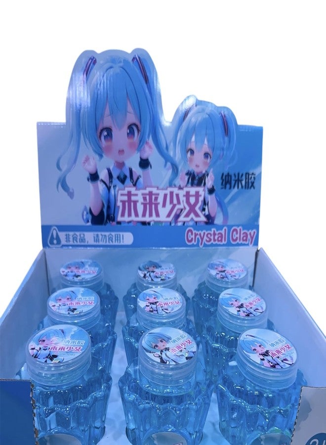 Richtots Premium Blue Crystal Non Sticky Slime with Crystals Parts-1Piece - Image 3